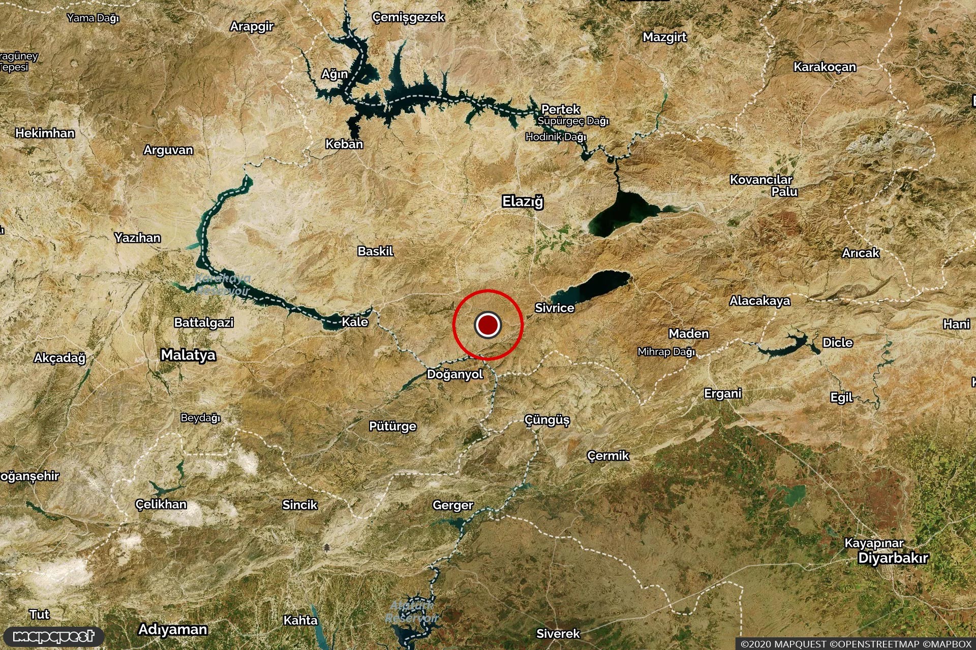 Elazığ'da 3.6 büyüklüğünde deprem