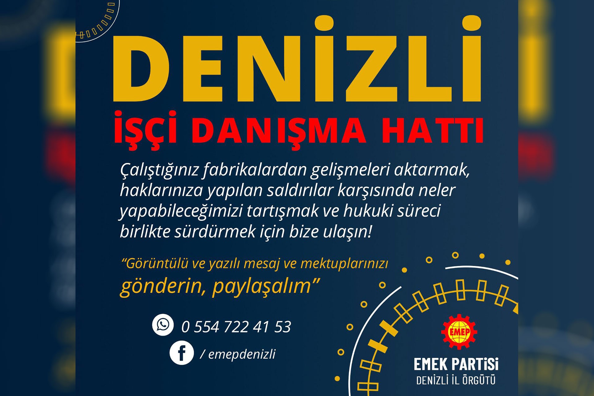 EMEP Denizli İl Örgütü: İşçiler ve ailelerinin canı hiçe sayılıyor