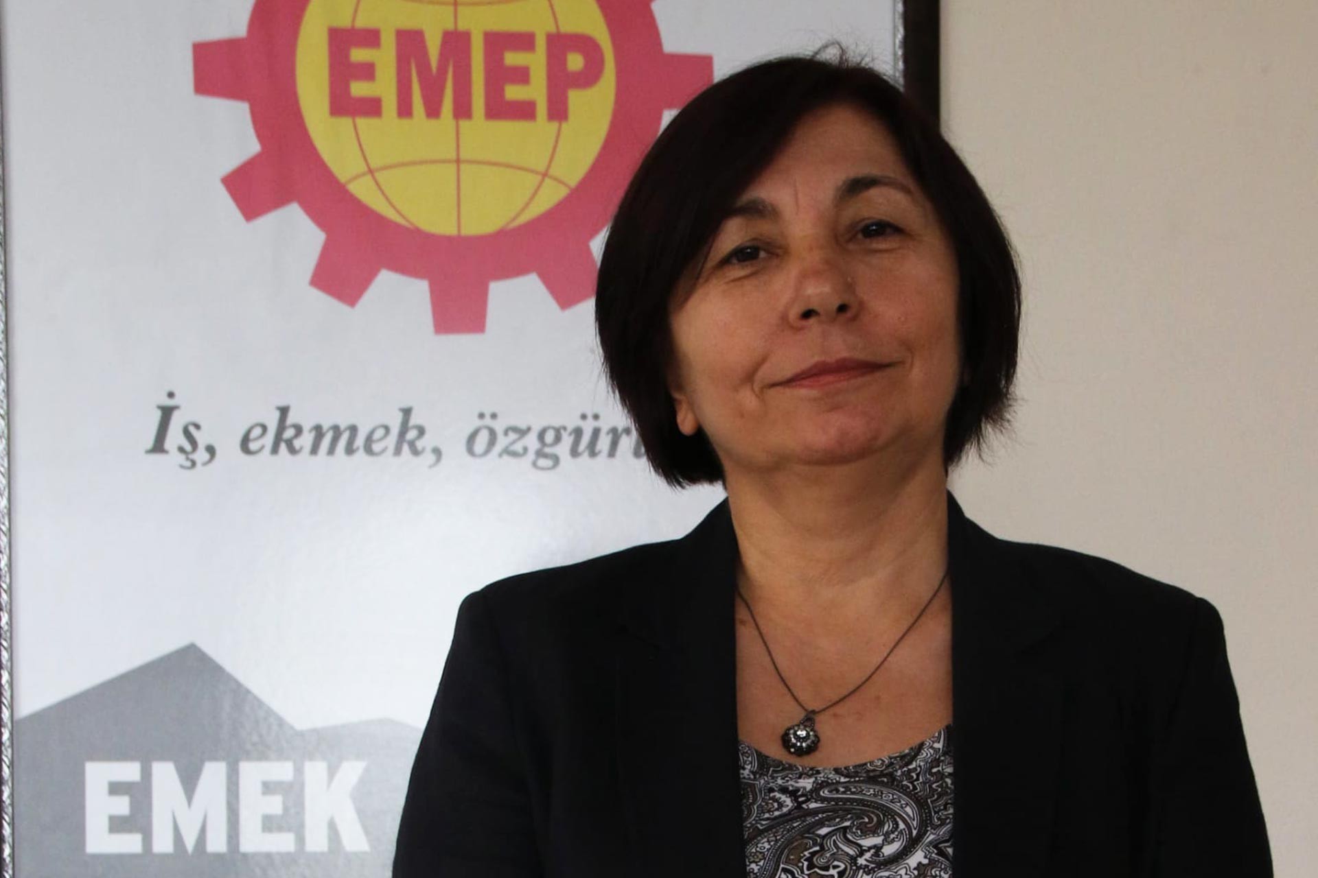 Emek Partisi (EMEP) Genel Başkan Yardımcısı Şükran Doğan.