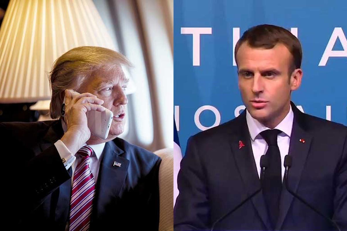 ABD Başkanı Trump’tan Fransa Cumhurbaşkanı Macron’a Kovid-19 telefonu