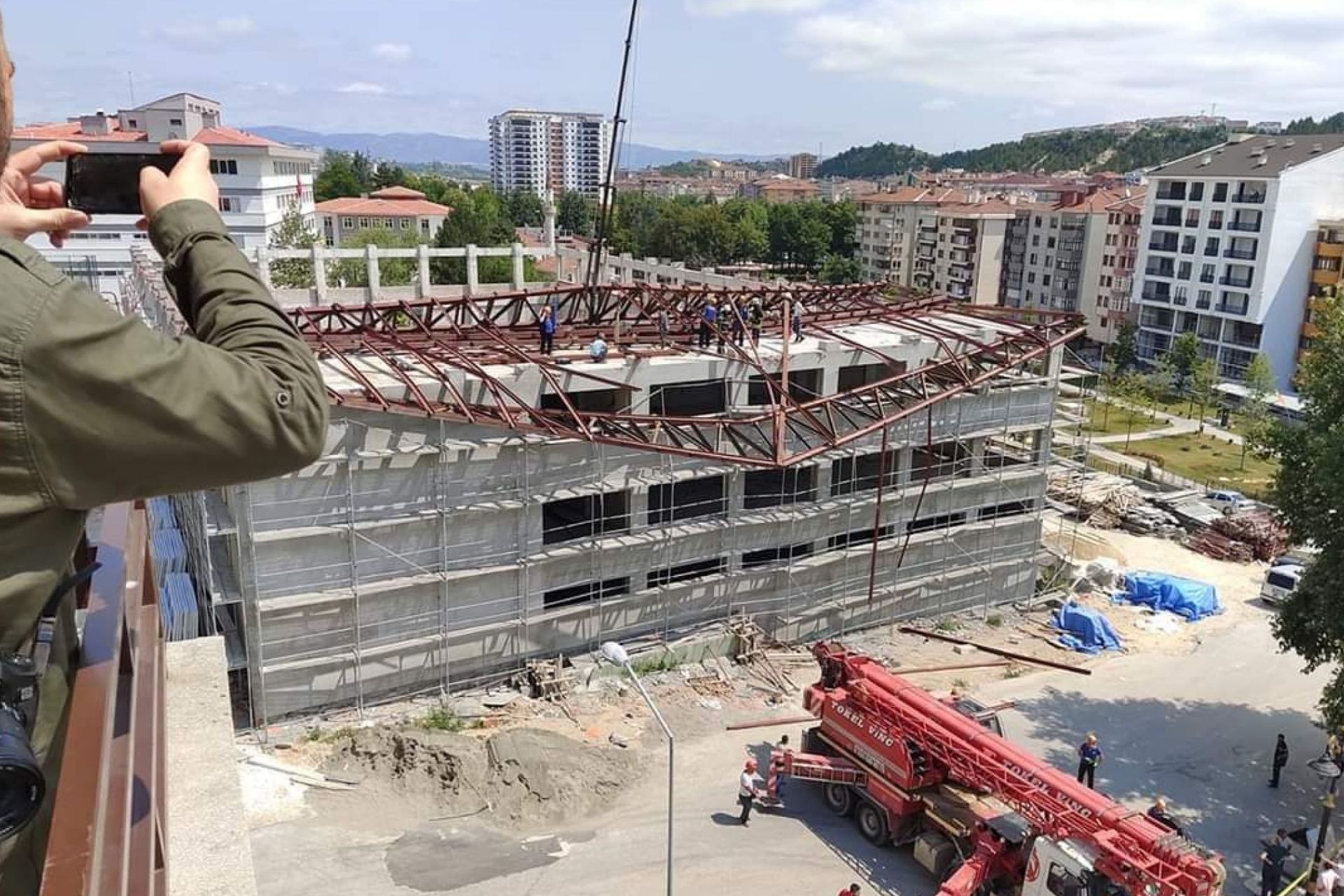 Kastamonu’da spor salonu inşaatında çökme meydana geldi, 1 işçi hayatını kaybetti