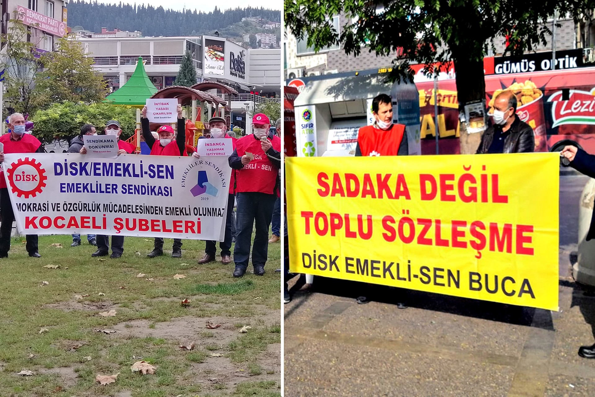 Emekli-Sen illerde eylemler yaptı: Sendikamızın kapatılması insan hakkı ihlalidir