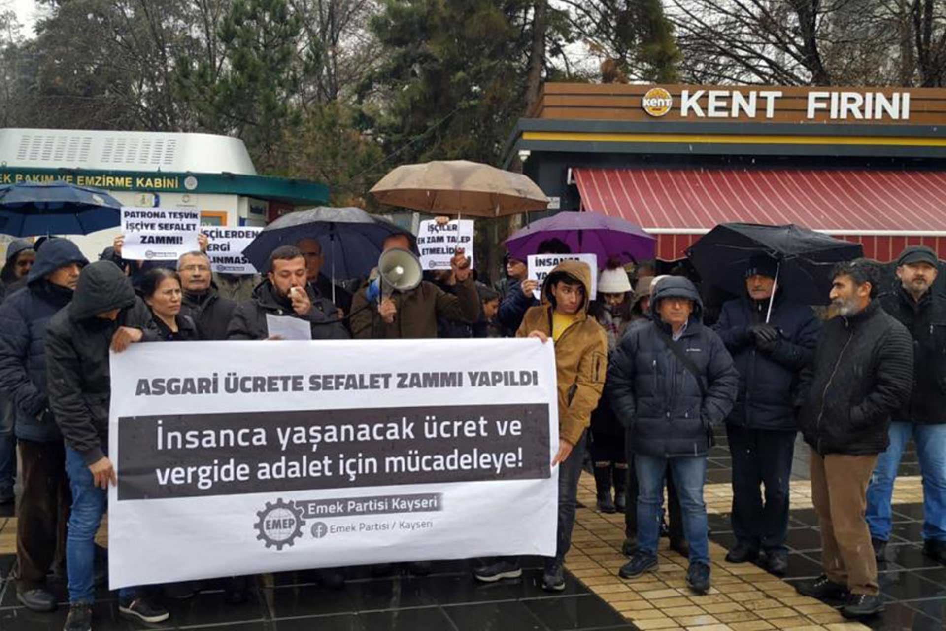 Emek Partisi Kayseri İl Örgütü "asgari ücret anketi" başlattı