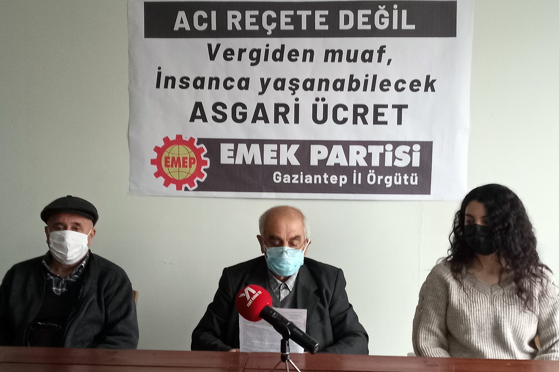 Emek Partisi Antep İl Örgütü insanca yaşanacak bir asgari ücret için mücadele etme çağrısı yaptı.