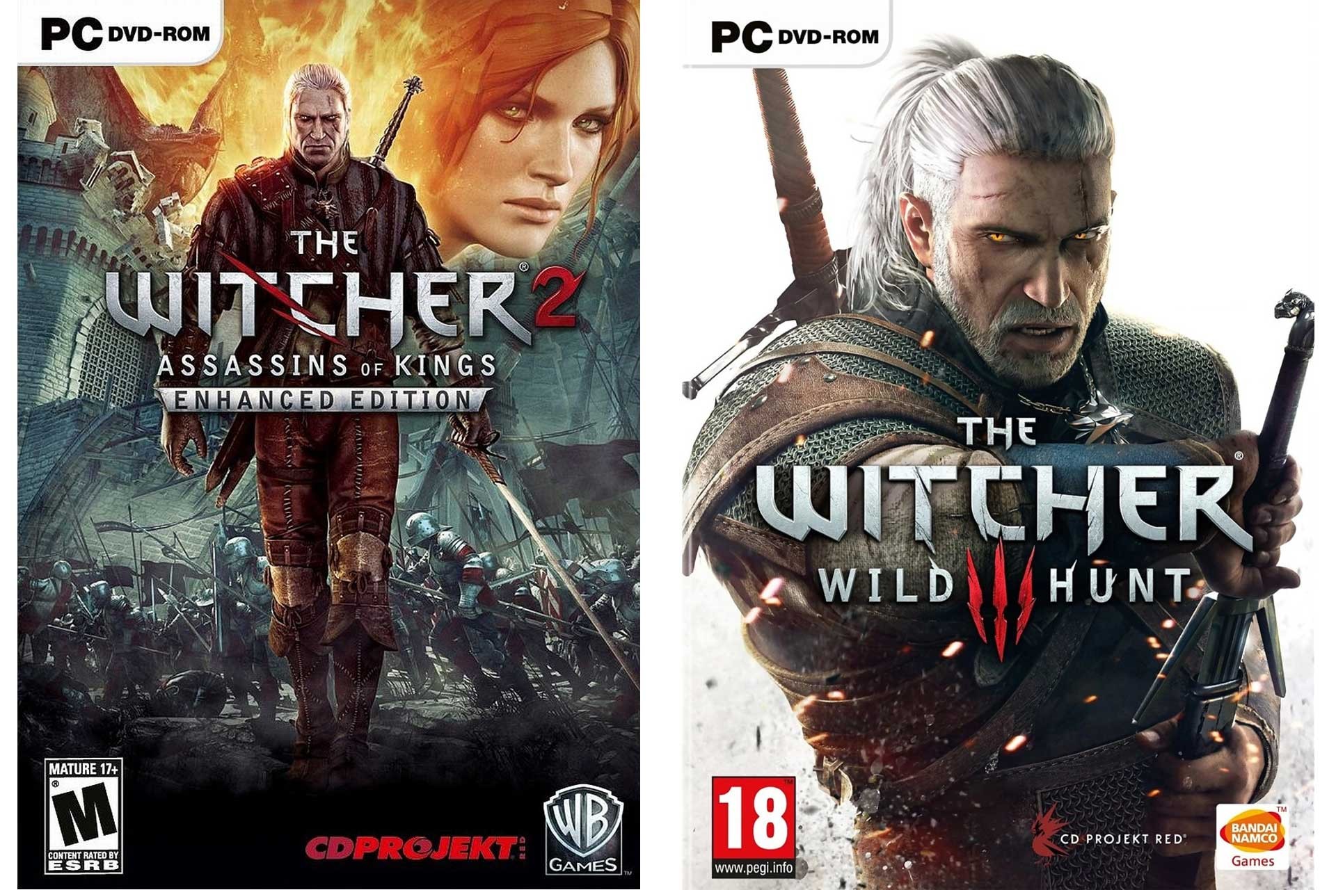 CD Project Red'in Witcher 2 ve Witcher 3 oyunlarının kapak tarasarımları