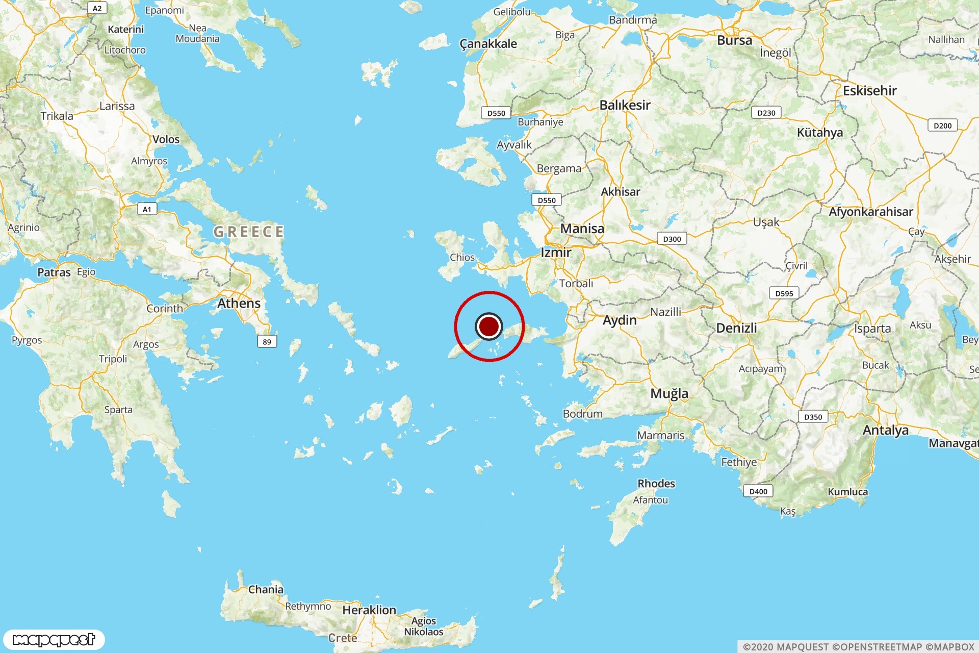 Ege Denizi'nde Urla açıklarında 4.3 büyüklüğünde deprem oldu