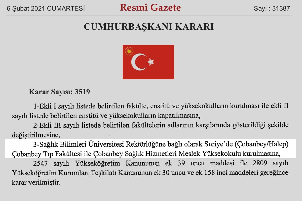 HDP'li Hatimoğulları, Türkiye’nin Suriye’de tıp fakültesi kurmak istemesini sordu