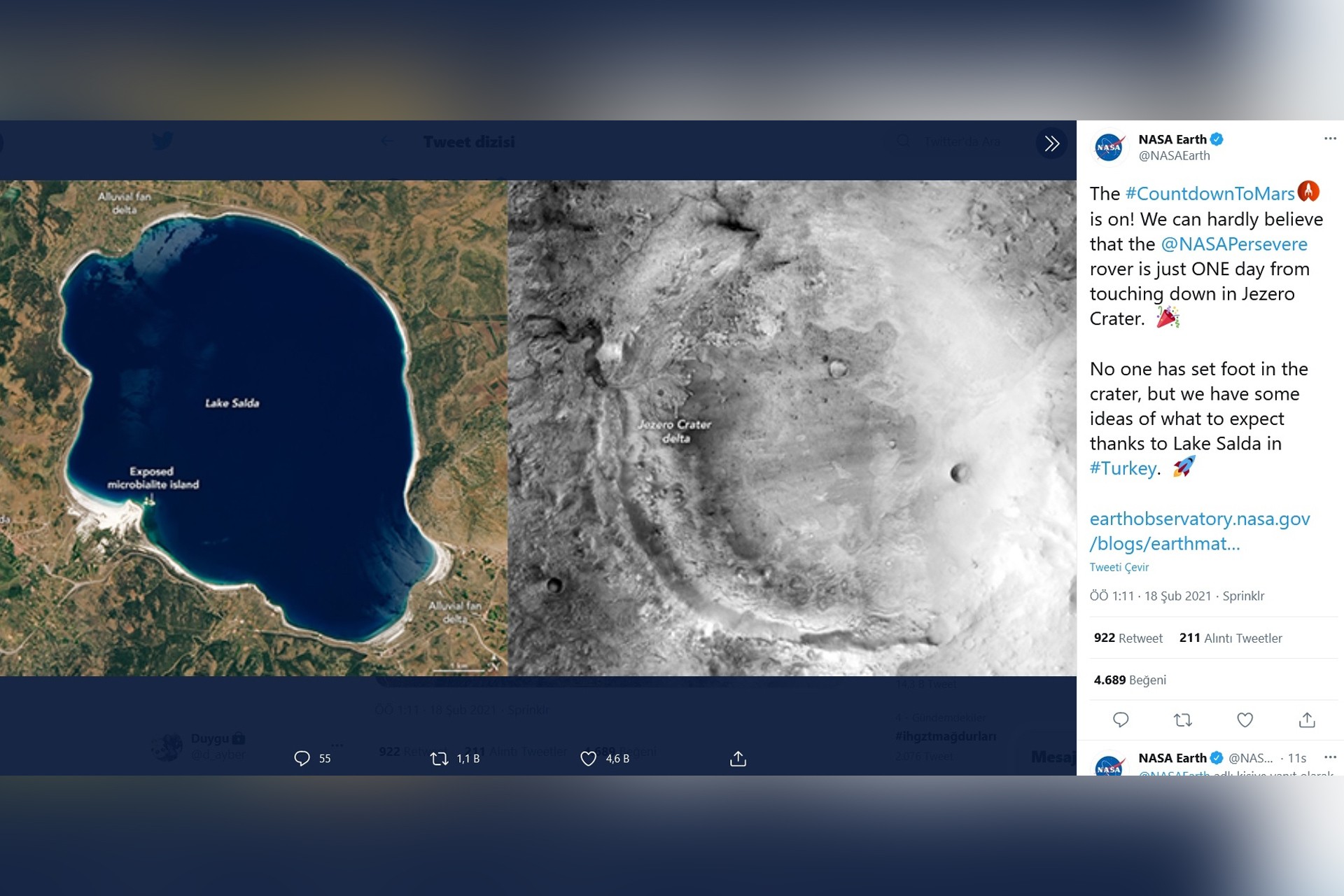 JMO, NASA'nın Mars çalışmasında da yararlandığı Salda Gölü'nün korunmasını istedi