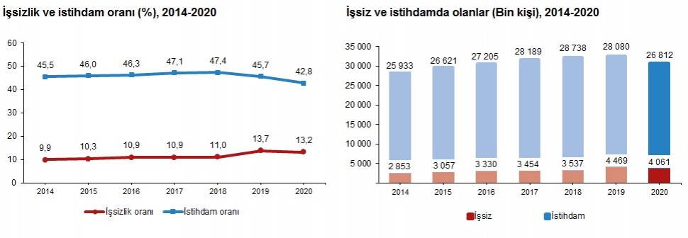 2020 yılı işgücü istatisleri