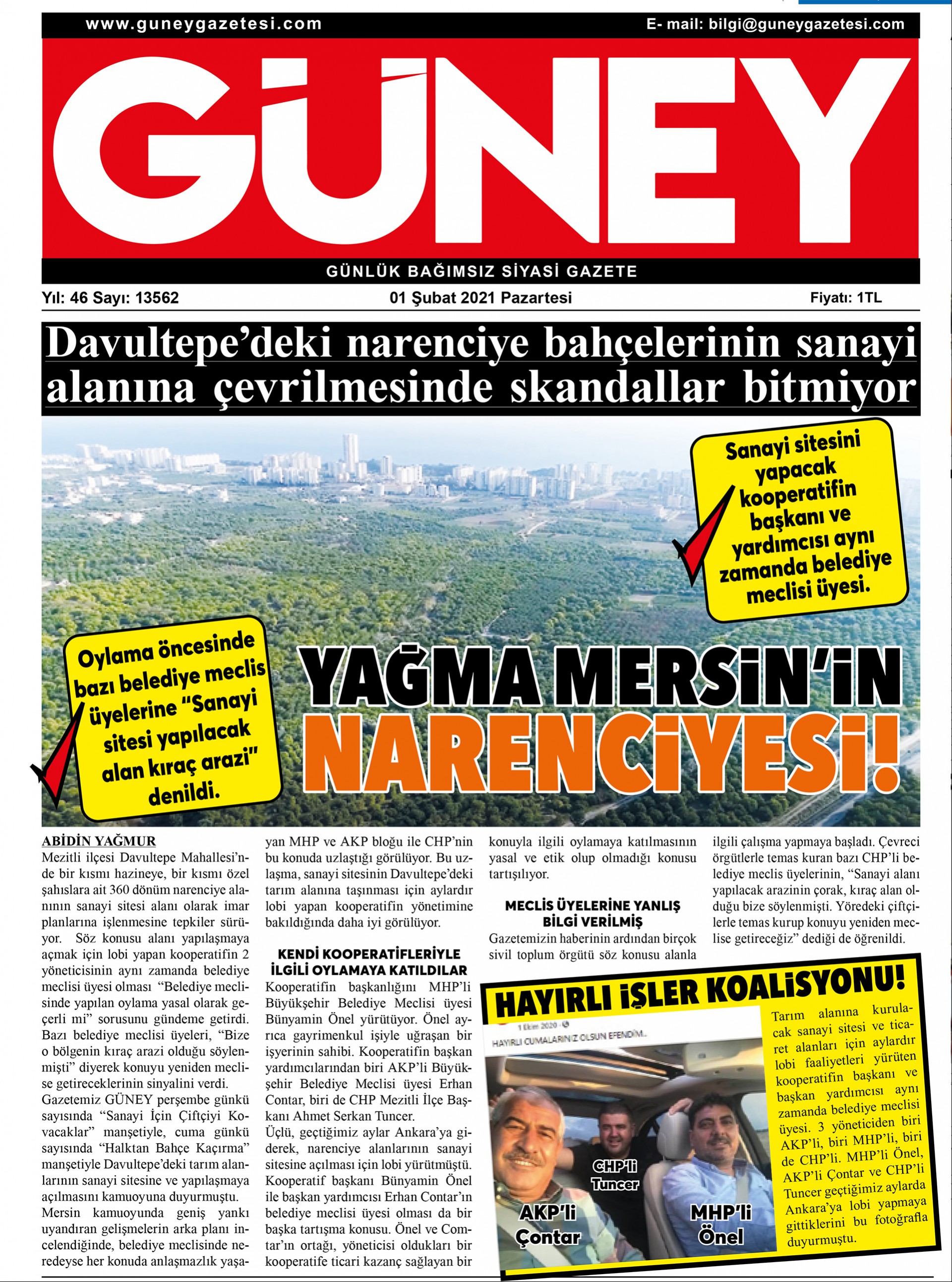 Metin Göktepe Yerel Gazetecilik Ödülü’nün bu yılki sahibi Güney gazetesi oldu.