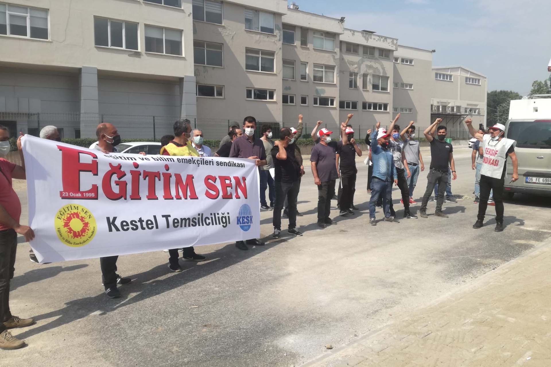 Eğitim Sen Kestel Temsilciği Atılım Desen işçilerini ziyaret etti