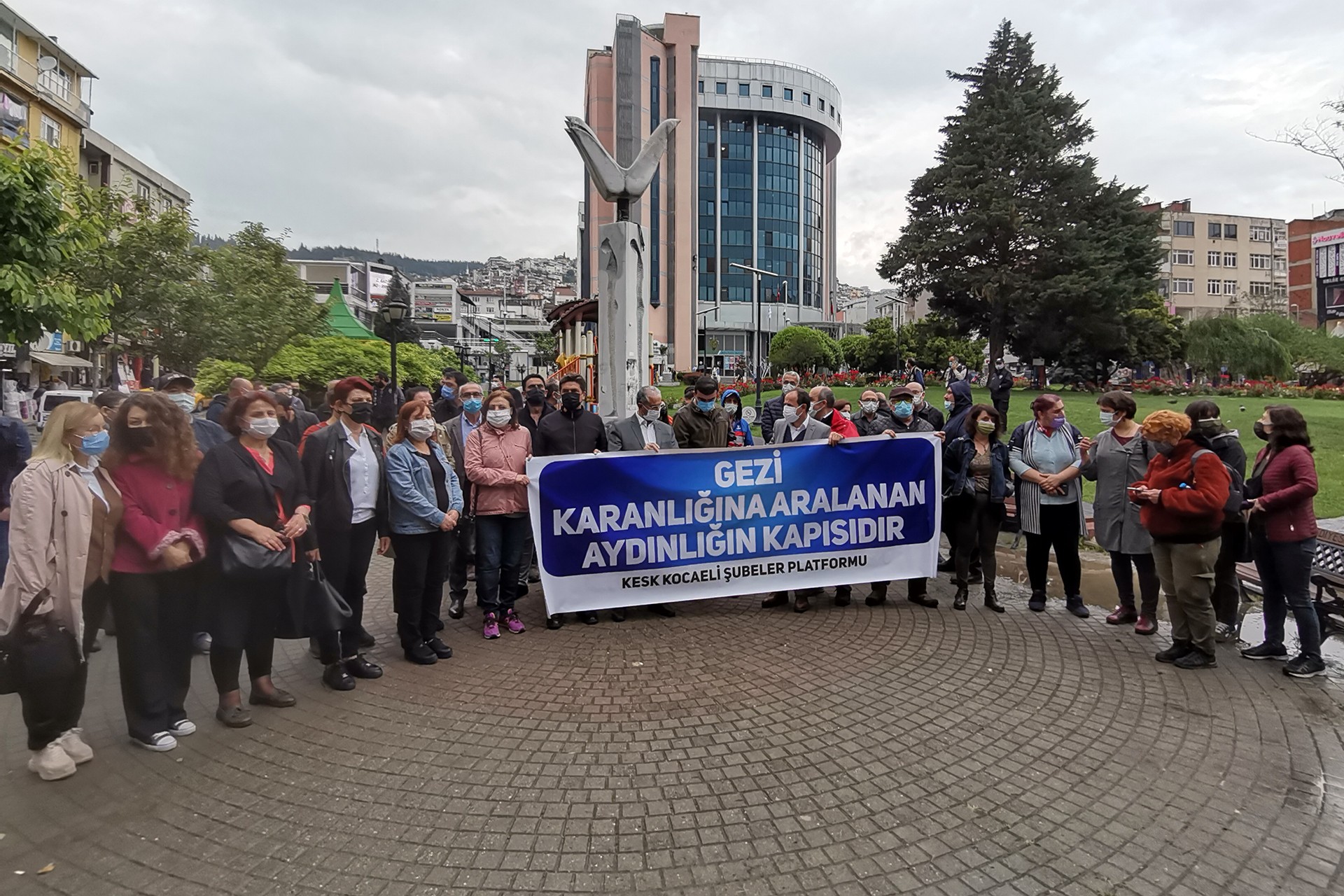 Kocaeli'de Gezi direnişi anması: Karanlık gidecek Gezi kalacak