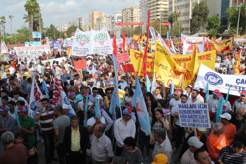 Adana’da coşkulu 1 Mayıs