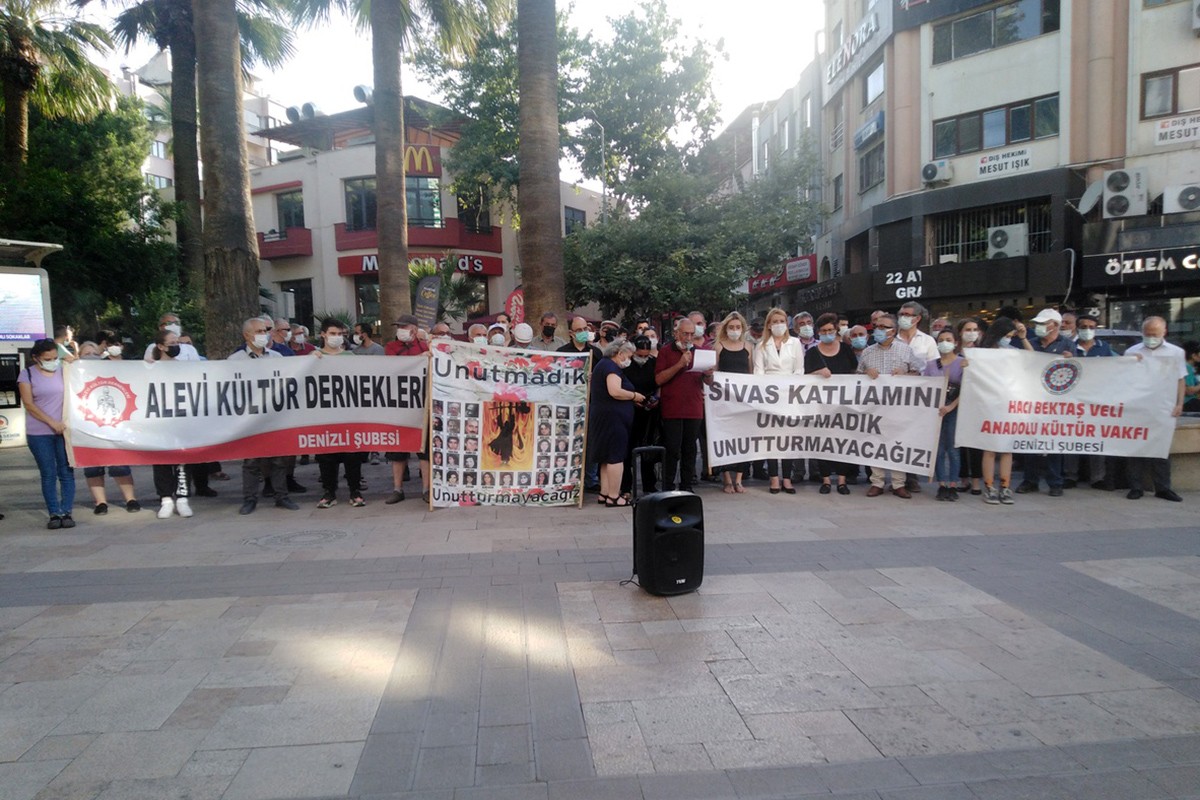 Denizli'de Sivas eylemi