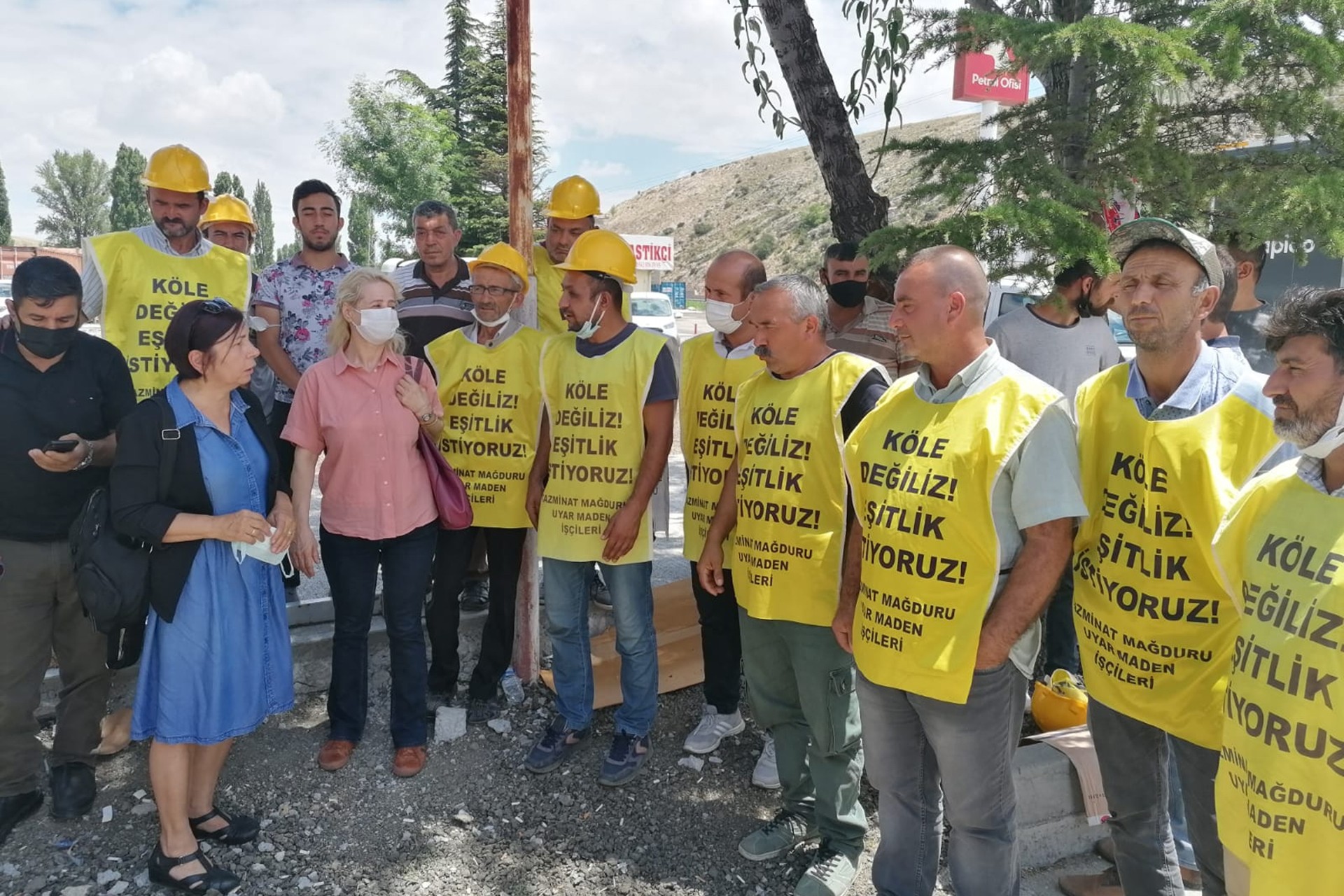 Emek Partisi Ankara İl Örgütü, Uyar Madencilik işçilerini ziyaret etti