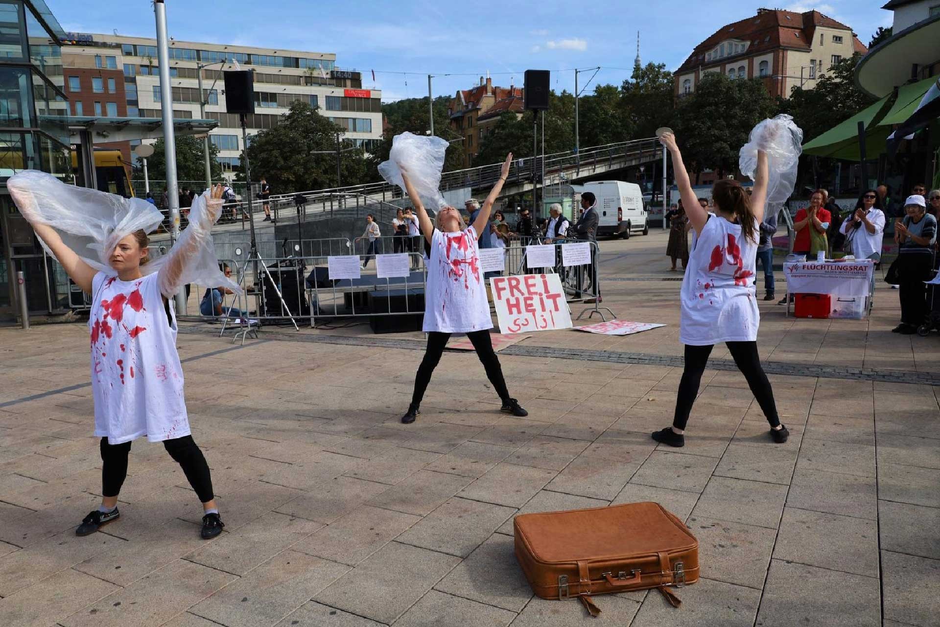 Taliban, Stuttgart'ta protesto edildi