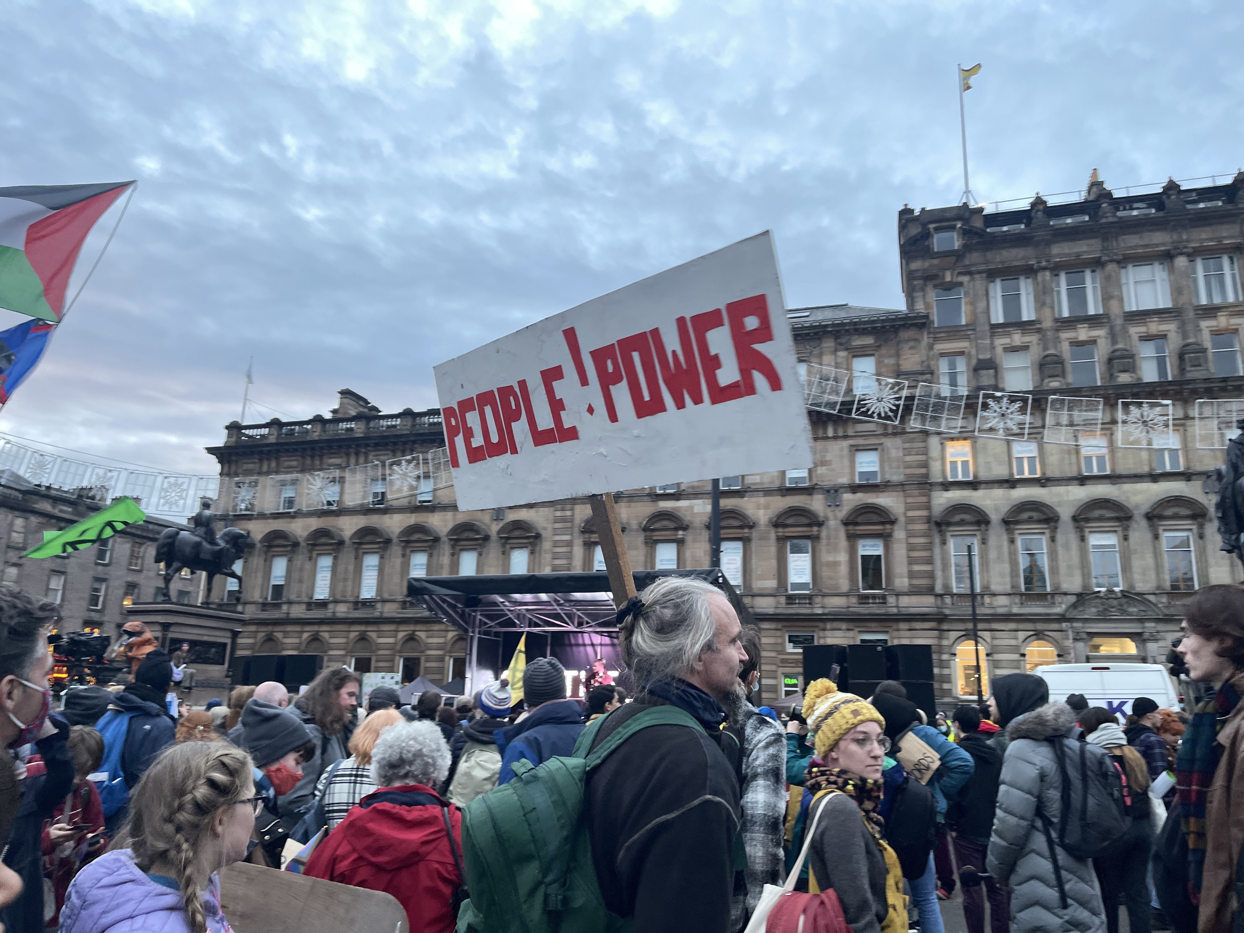 Glasgow'da protesto