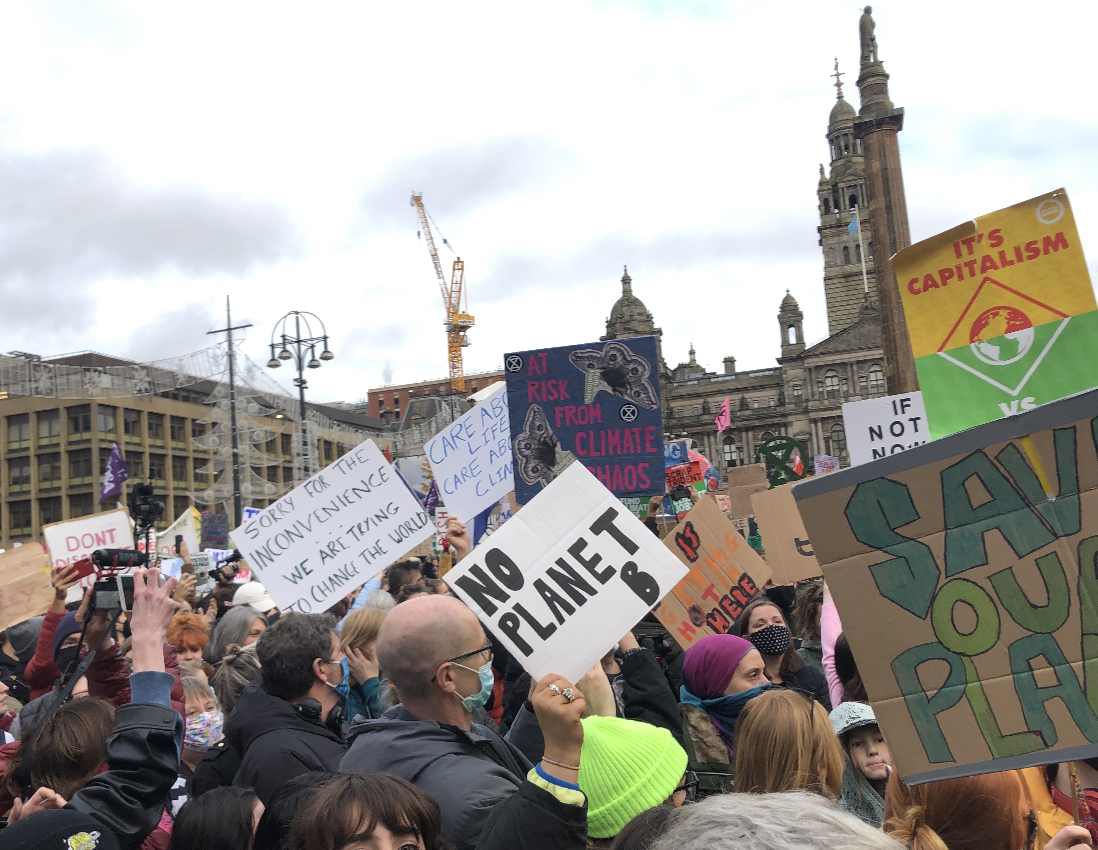 Glasgow'da protesto