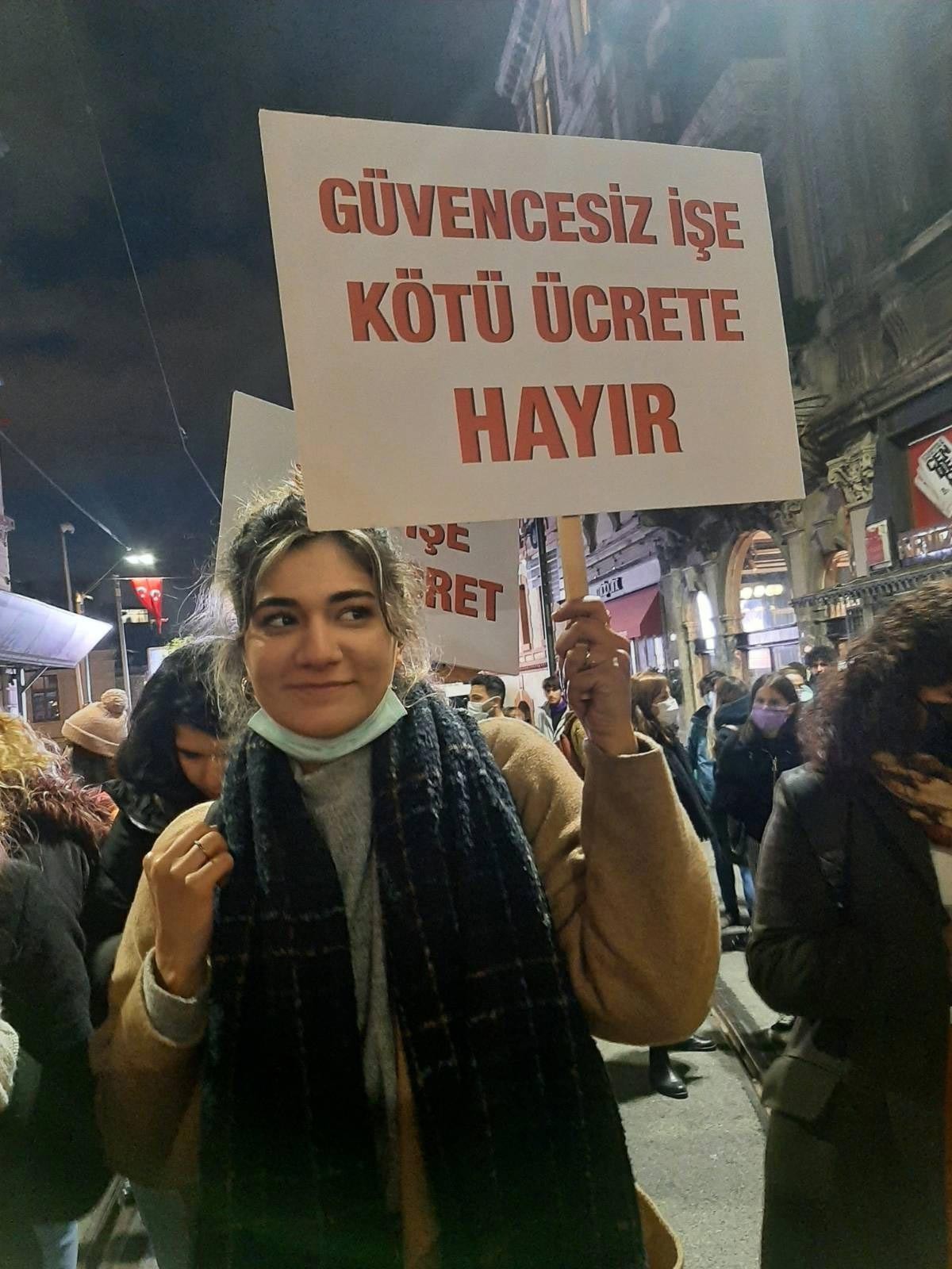 25 kasım eyleminden bir döviz