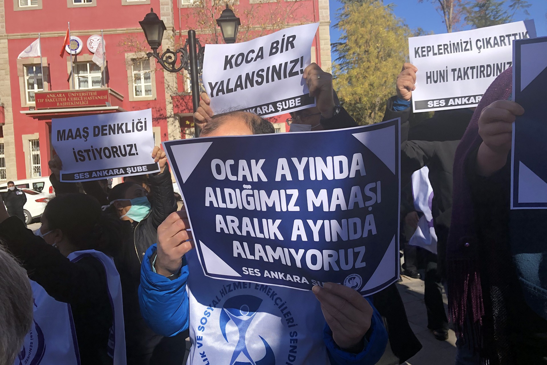 Ses Ankara Şube üyeleri açıklama yaptı