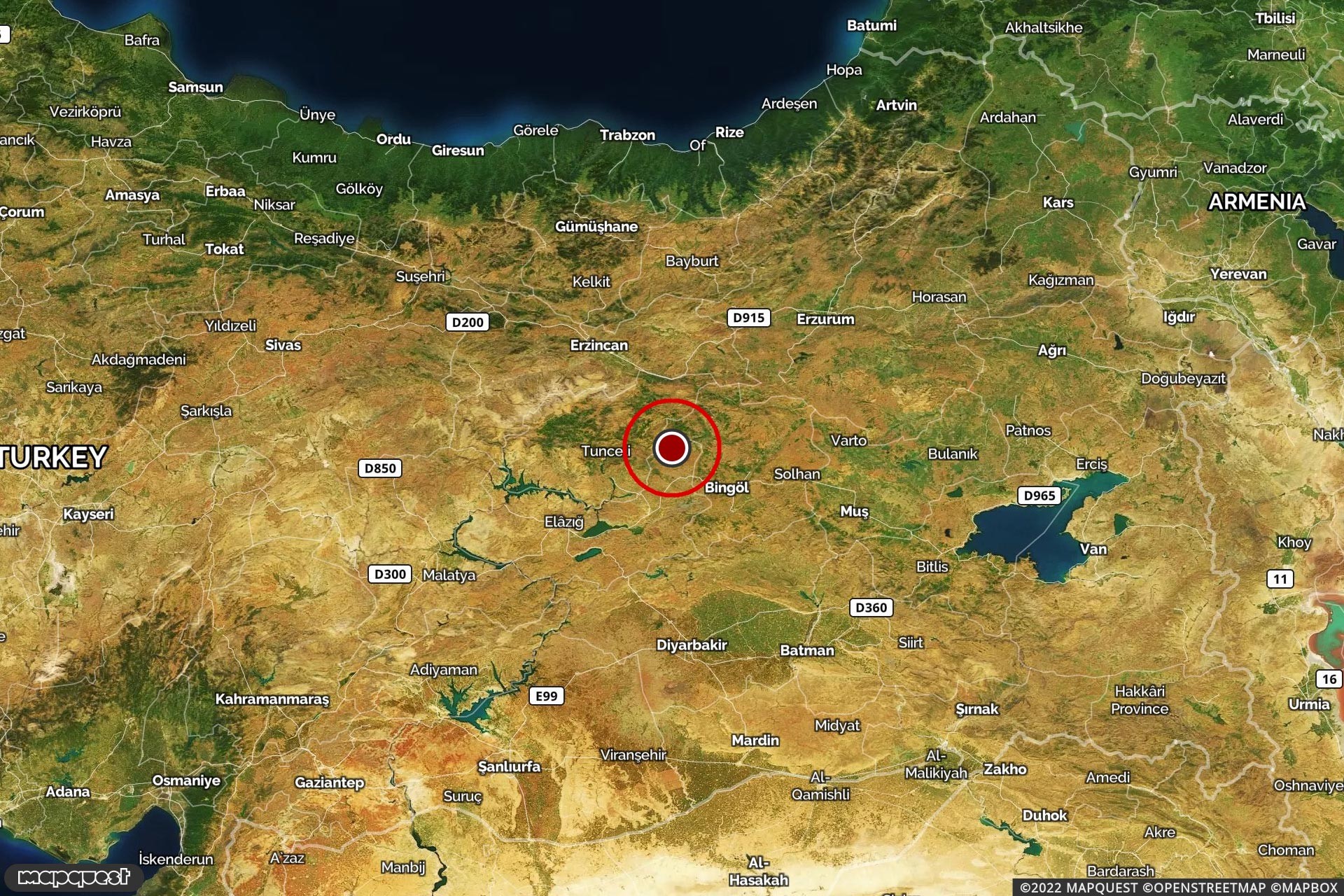 Bingöl'de 4,7 büyüklüğünde deprem meydana geldi