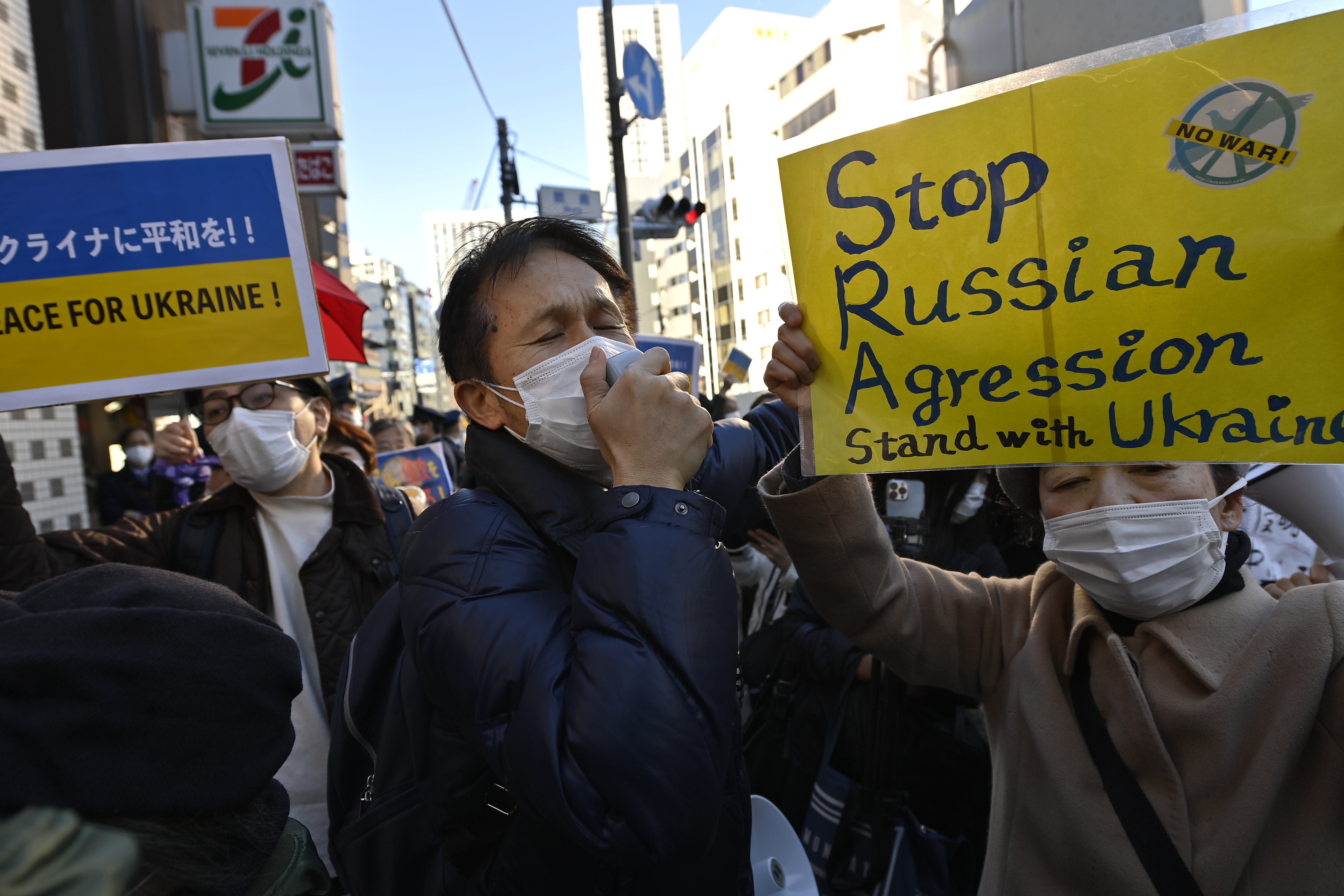 Rusya savaş karşıtı gösteri Japonya