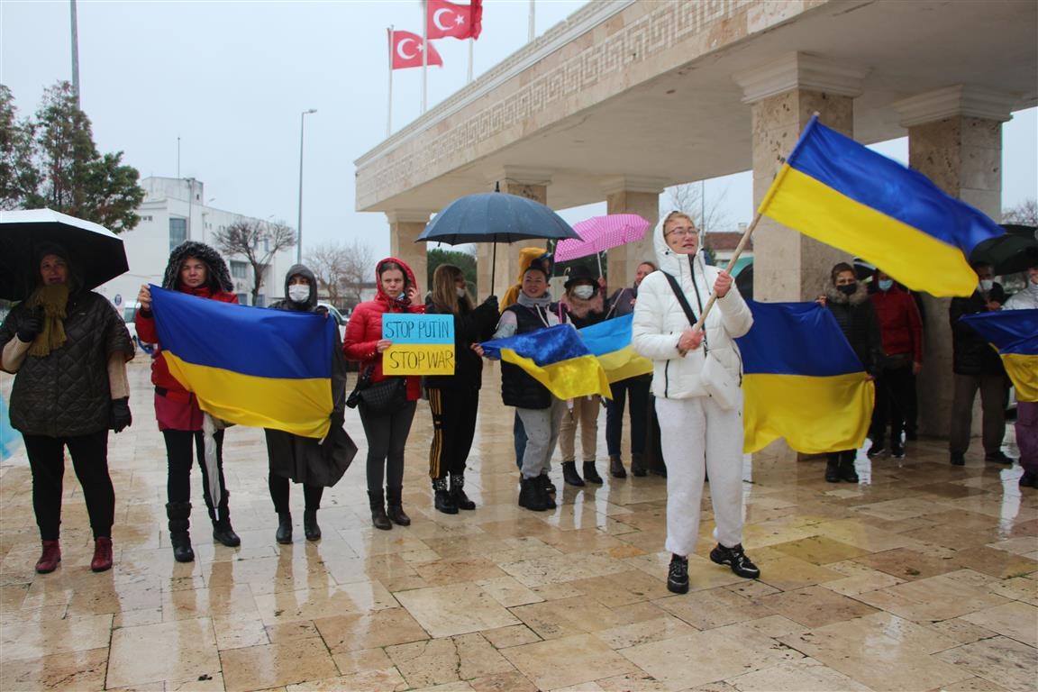 Basın açıklaması, Ukrayna, ukrayna bayrağı, barış