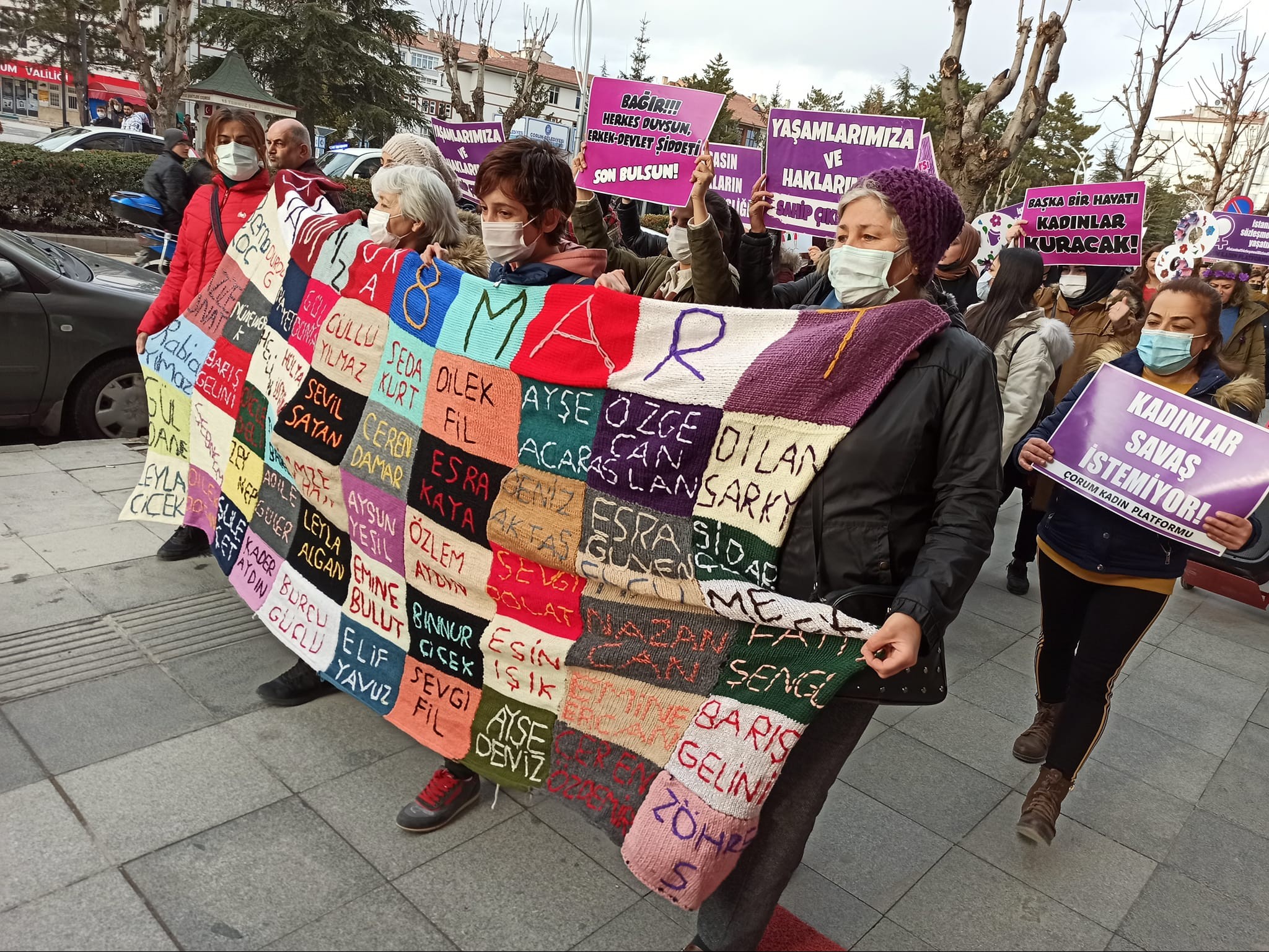 Çorum'da 8 Mart kutlaması