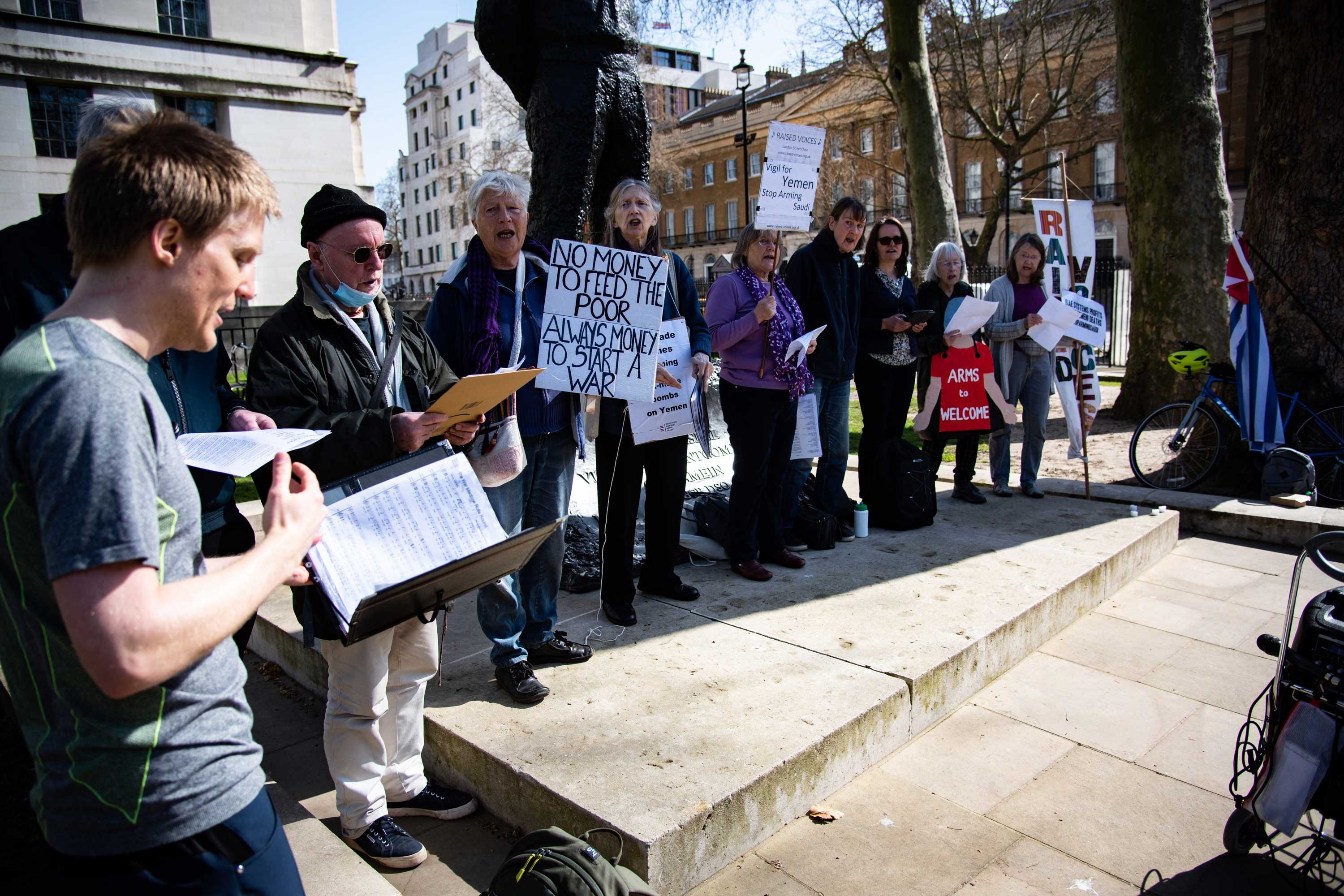 Londra'daki Suudi Arabistan protestosu