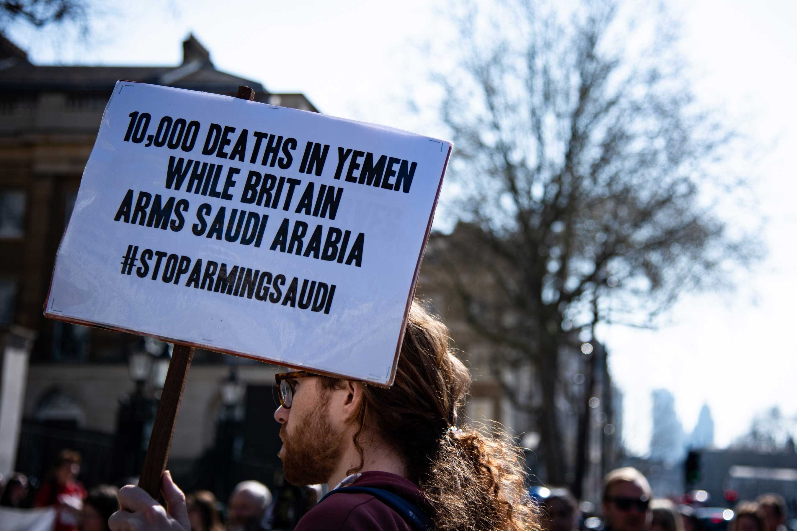 Londra'daki Suudi Arabistan protestosu