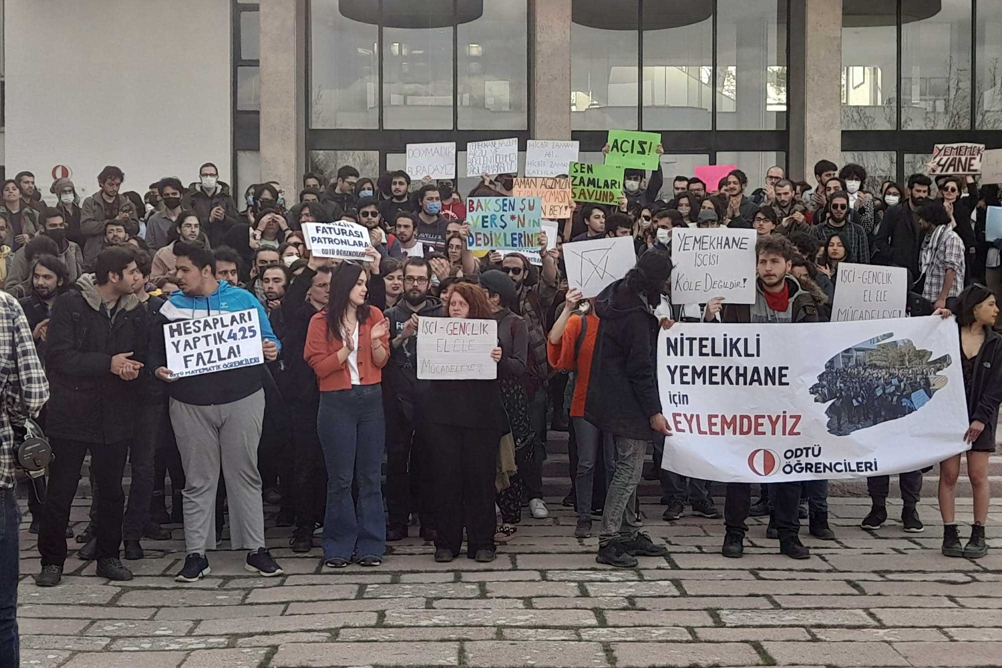 ODTÜ'de ucuz ve nitelikli yemek talep eden öğrenciler hakkında soruşturma açıldı