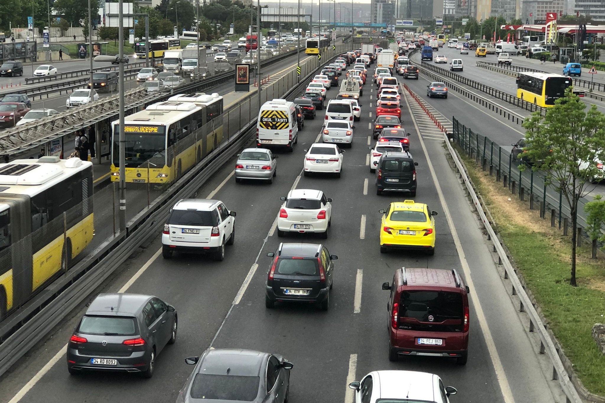 İstanbul'da trafik yoğunluğu yüzde 81'e ulaştı