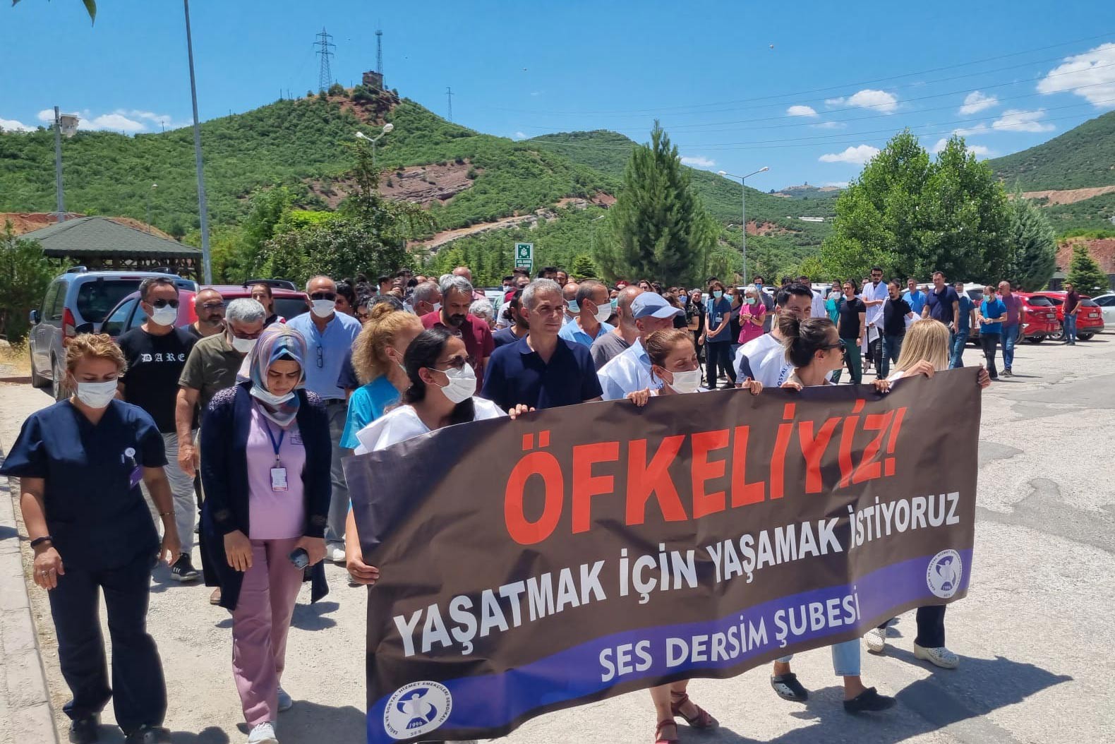 Dersim'de Dr. Ekrem Karakaya eylemi