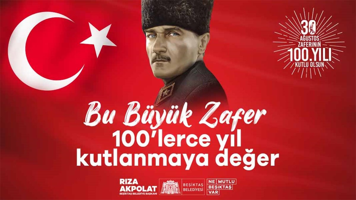 Zaferin 100. yılı Beşiktaş’ta Zafer Yürüyüşü ve Kenan Doğulu konseri ile kutlanacak