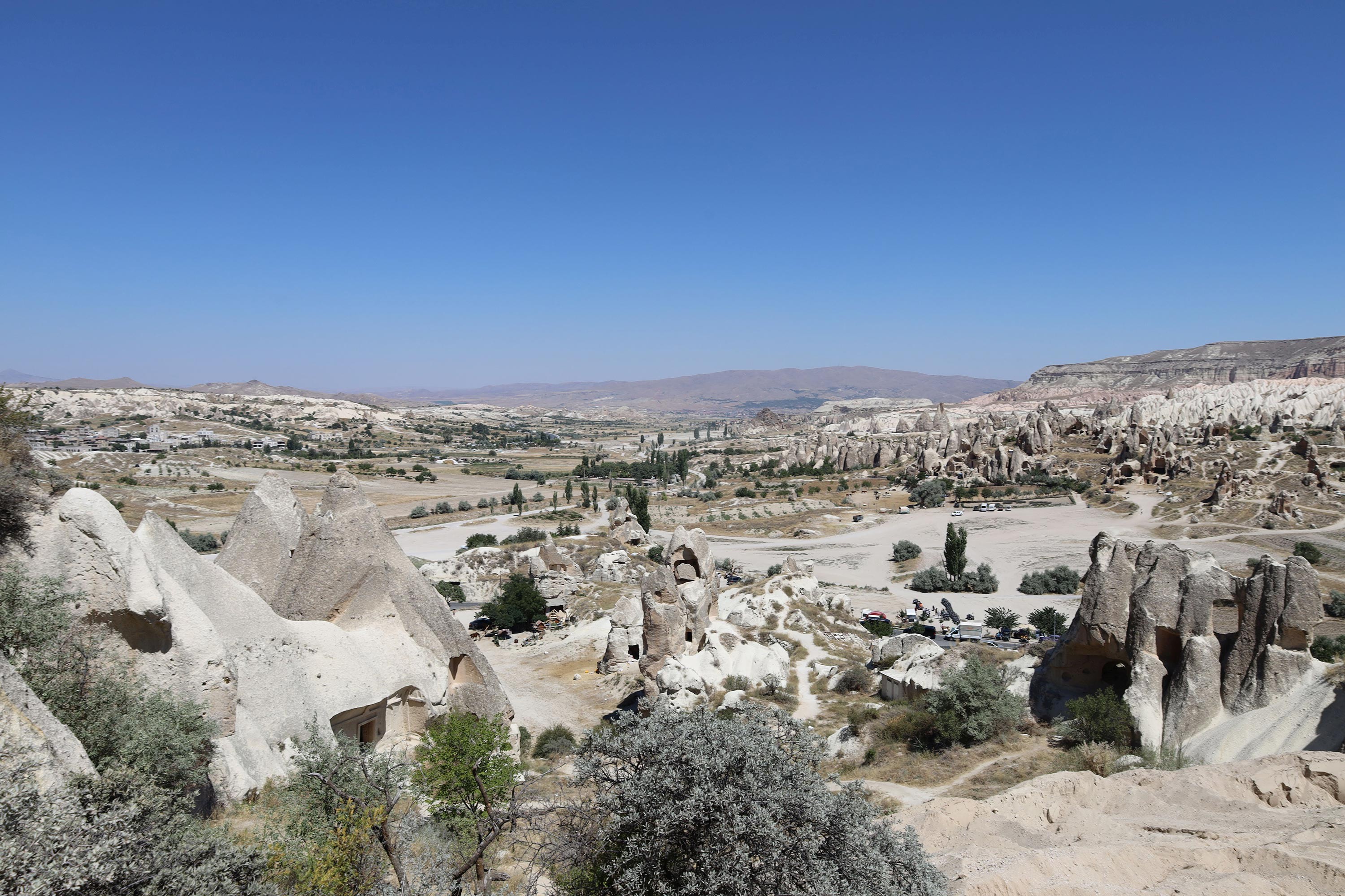 Kapadokya'daki yol çalışmaları