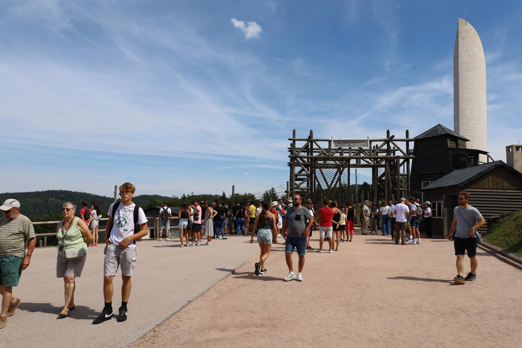 Natzweiler-Struthof Toplama Kampından görüntü.