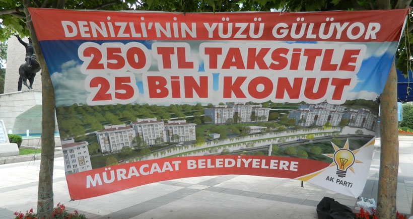 Denizli’de geleceği belirsiz ‘25 bin  konut’ projesi