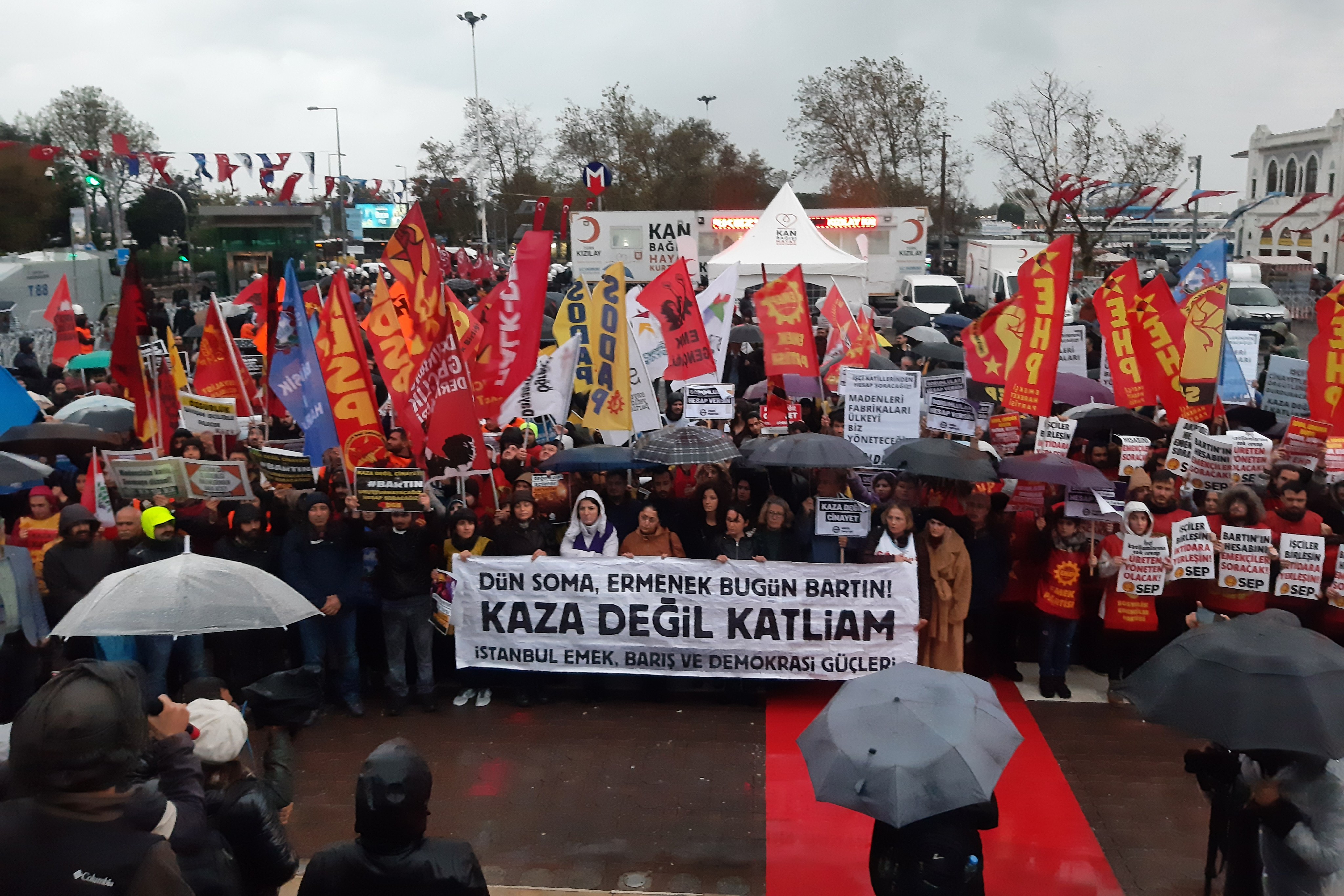 İstanbul Emek Barış ve Demokrasi Güçleri: "Dün Soma, Ermenek, bugün Bartın! Kaza değil katliam"