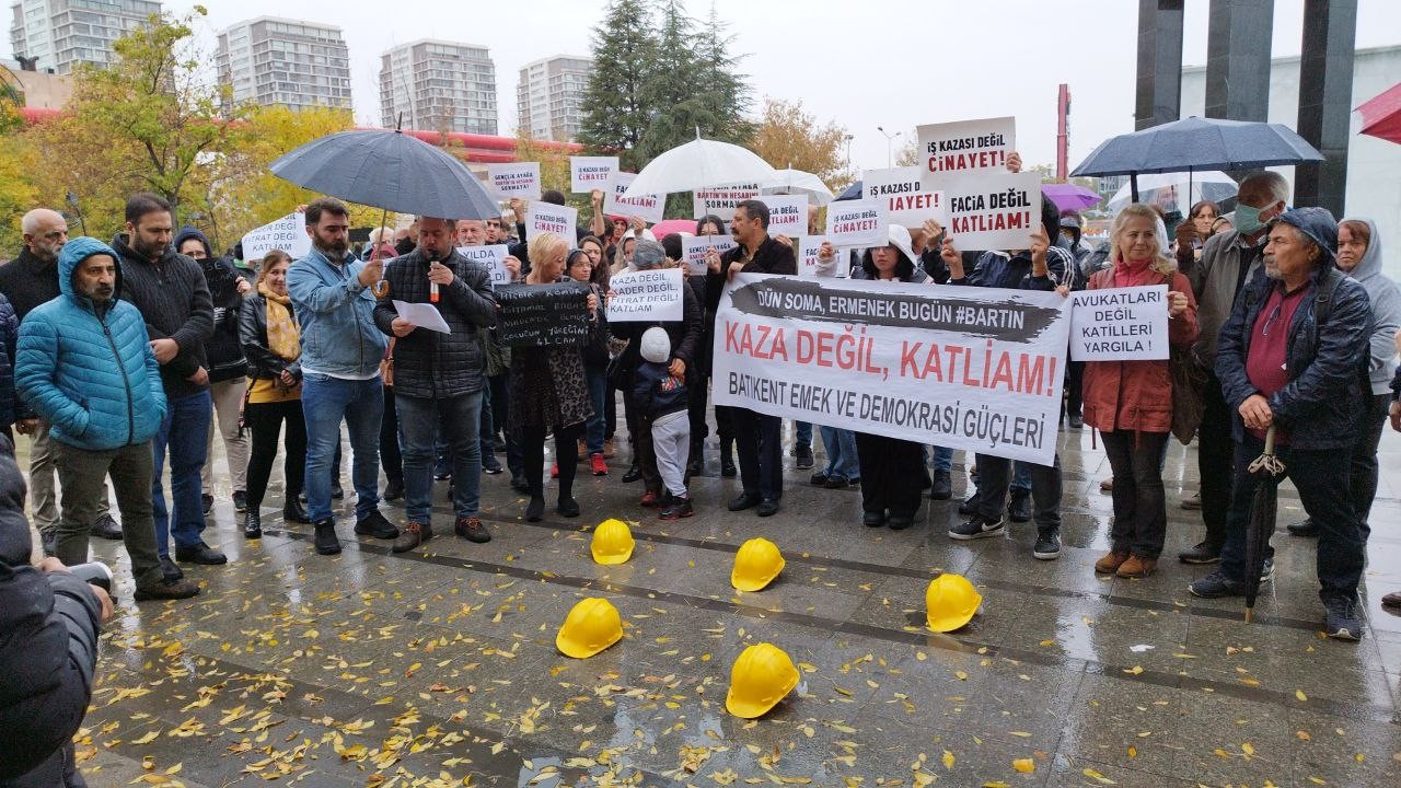 Bartın'da madende yaşanan iş cinayetine tepkiler sürüyor: İş kazası değil, katliam