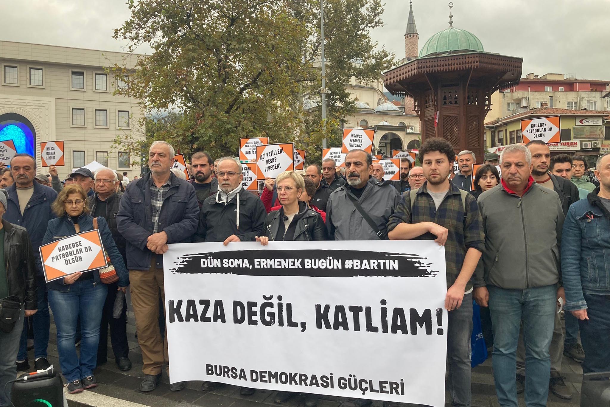 Bursa'da demokrasi güçleri açıklama yaptı