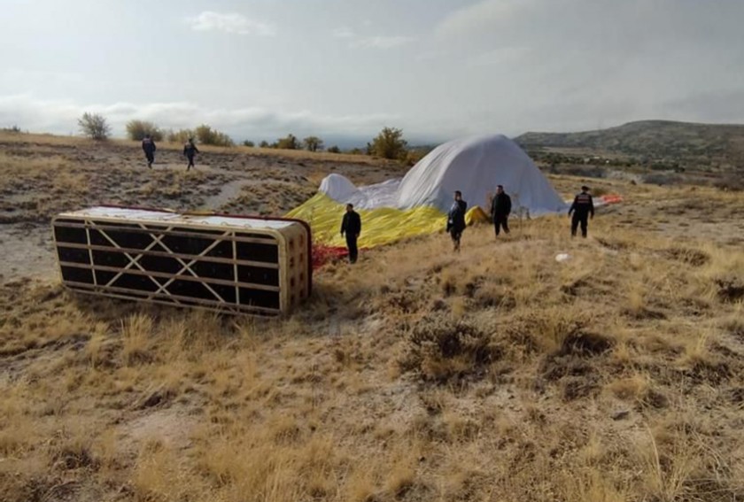 Nevşehir'de balon sert iniş yaptı: 2 ölü, 3 yaralı