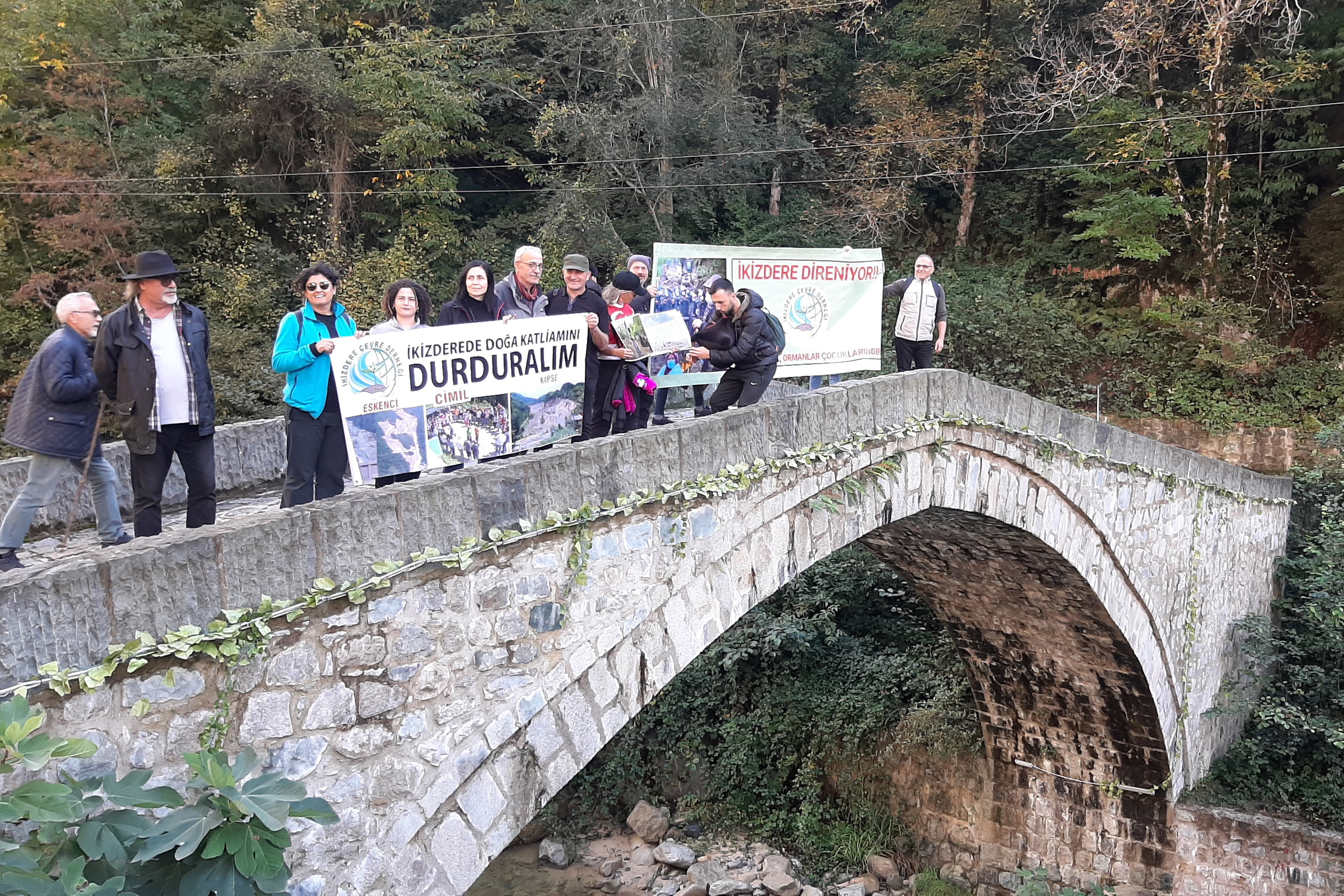 İkizdere'de madene karşı eylem