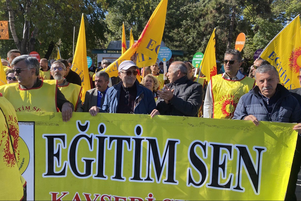 Kayseri'de öğretmenlerin eylemi