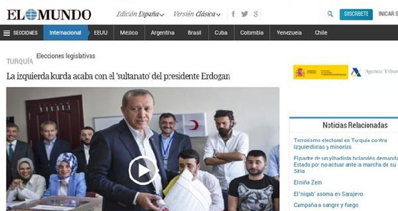 İspanyol basınından Erdoğan yorumu: "Kral Çıplak"