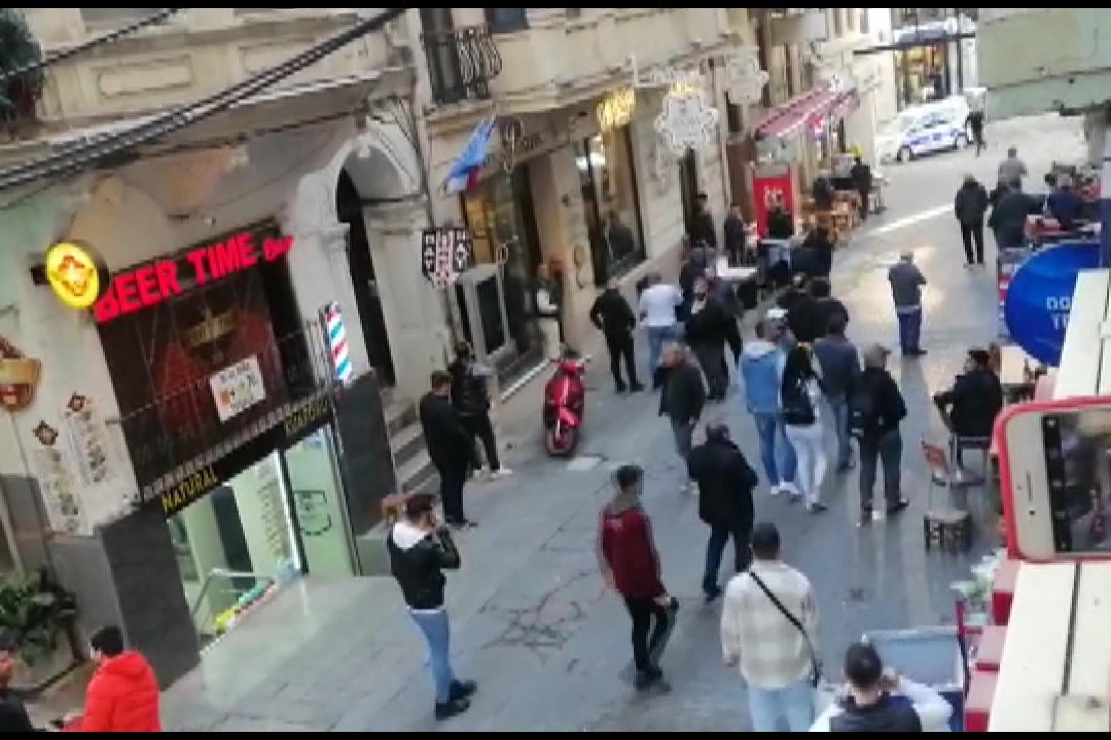 Taksim'de patlamanın yaşandığı yer