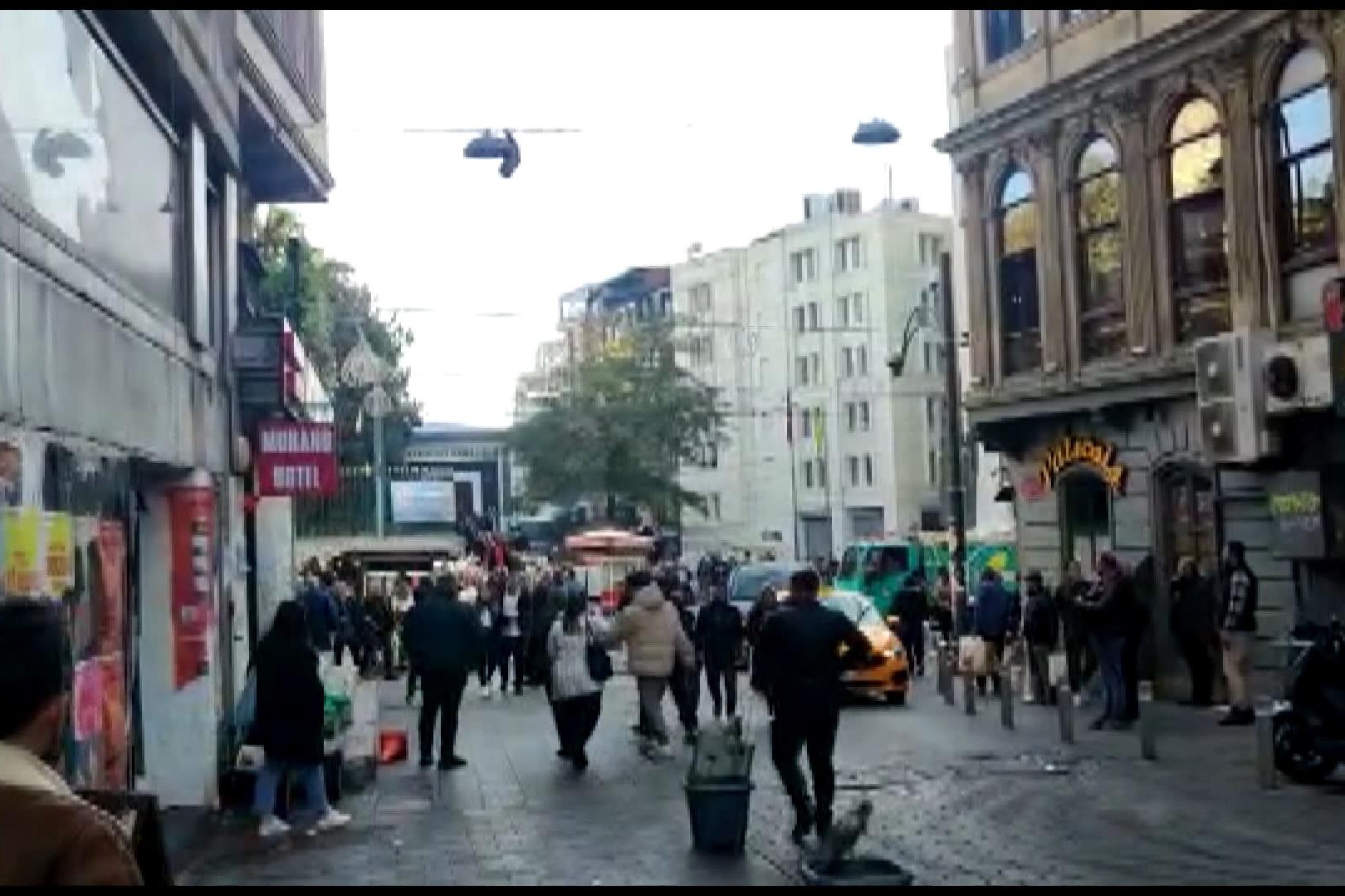 Taksim'de patlamanın yaşandığı yer