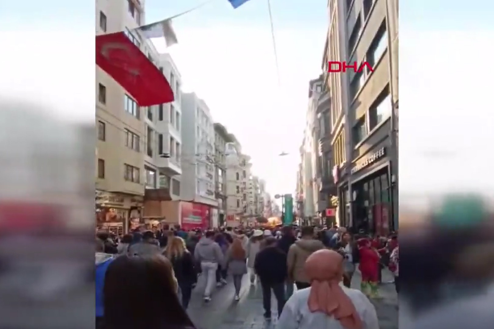 Taksim'de patlamanın yaşandığı yer