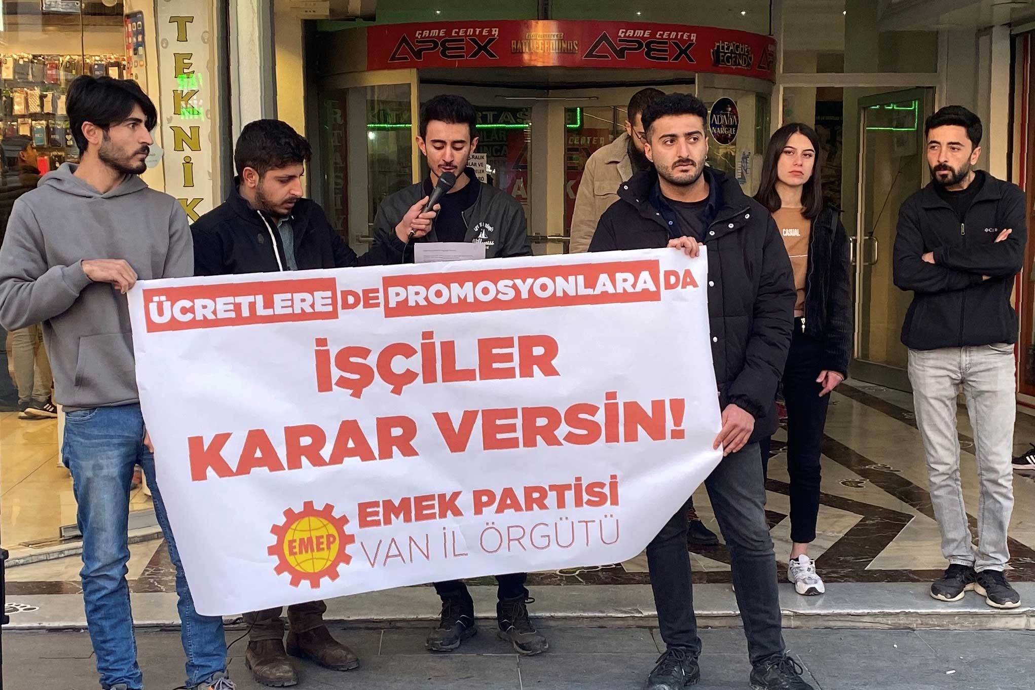 EMEP Van İl Örgütü: Promosyon, patronların keyfine göre gasbedeceği bir açıklığa dönüştü