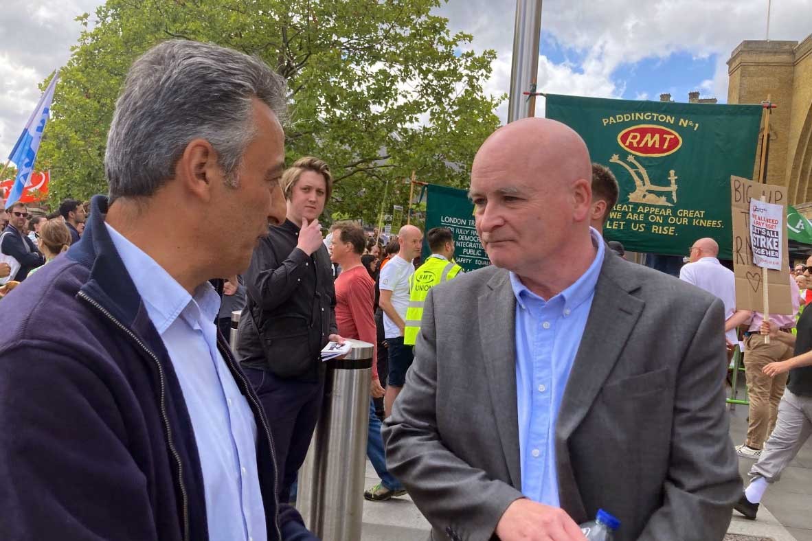 RMT Genel Sekreteri Mick Lynch, Arif Bektaş'ın sorularını yanıtlarken