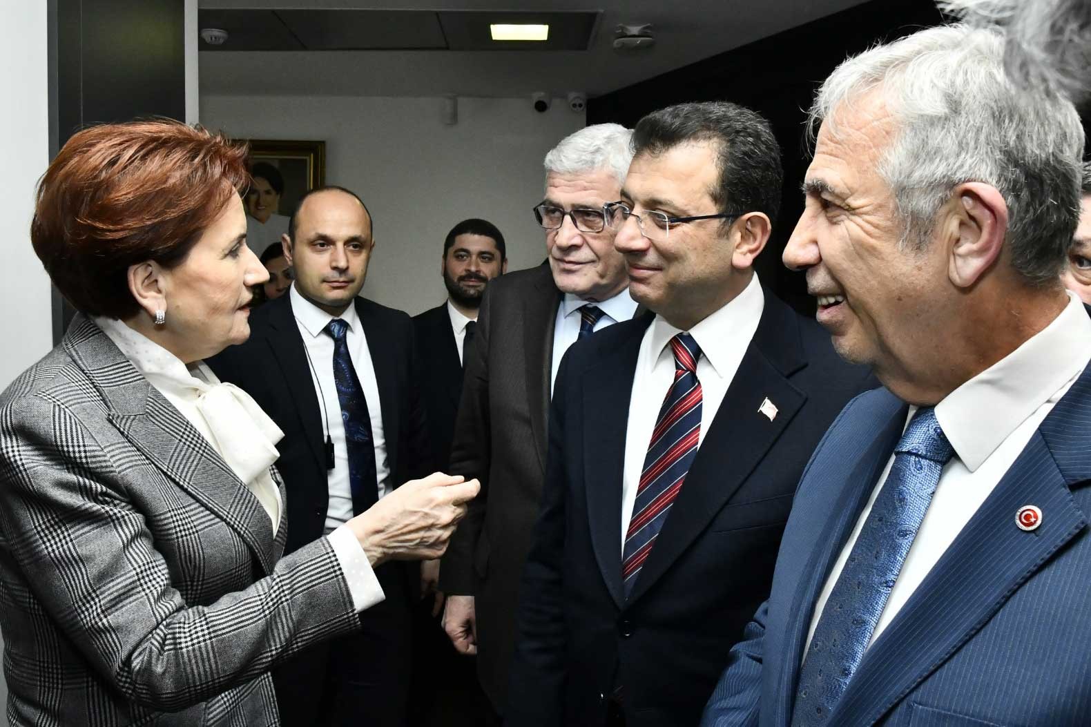 Mansur Yavaş ve Ekrem İmamoğlu, İYİ Partide Akşener ile görüştü, masaya davet etti